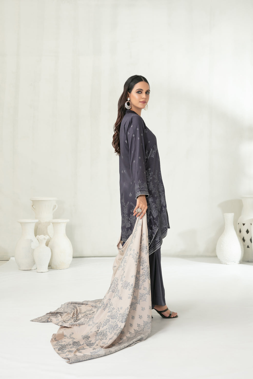 Unstitched 3 piece by MEEZA