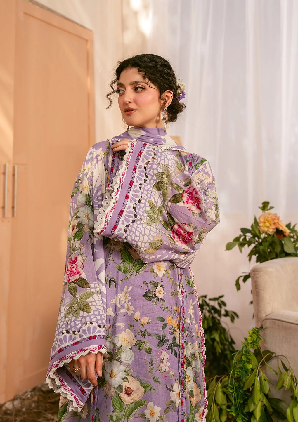 Unstitched 3 piece lawn EPS-5B By ELAF