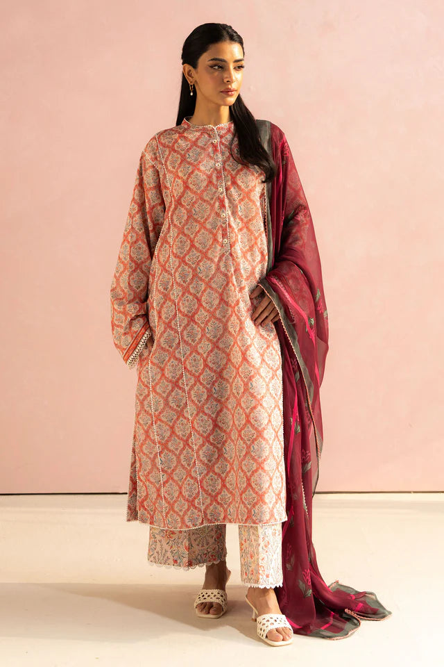 Unstitched 3 piece By ZARA SHAHJAHAN