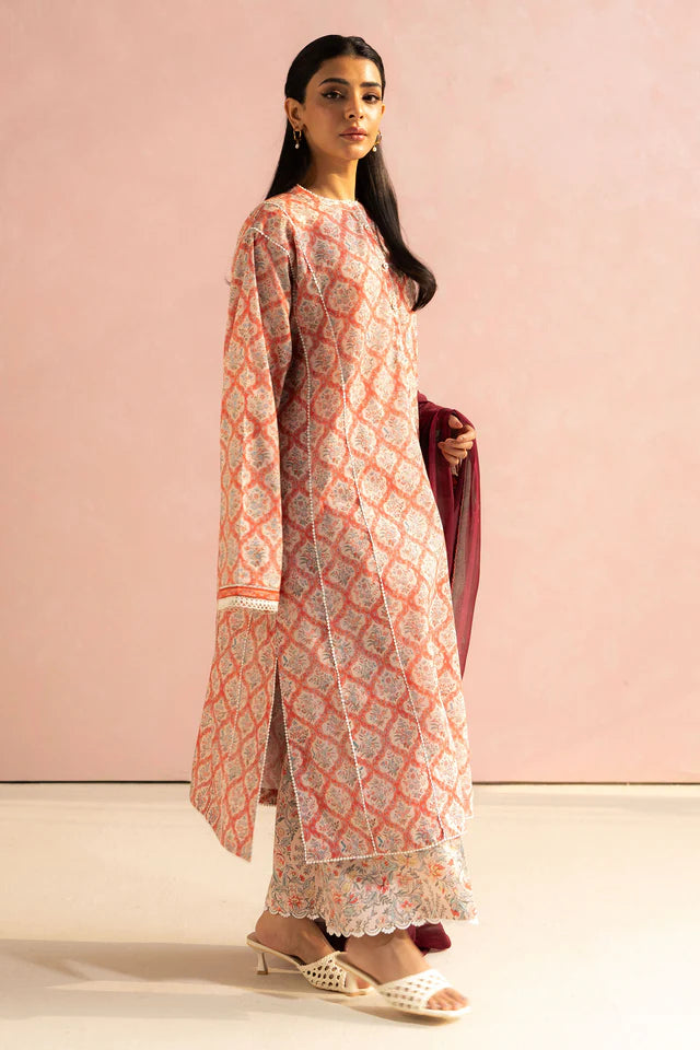 Unstitched 3 piece By ZARA SHAHJAHAN
