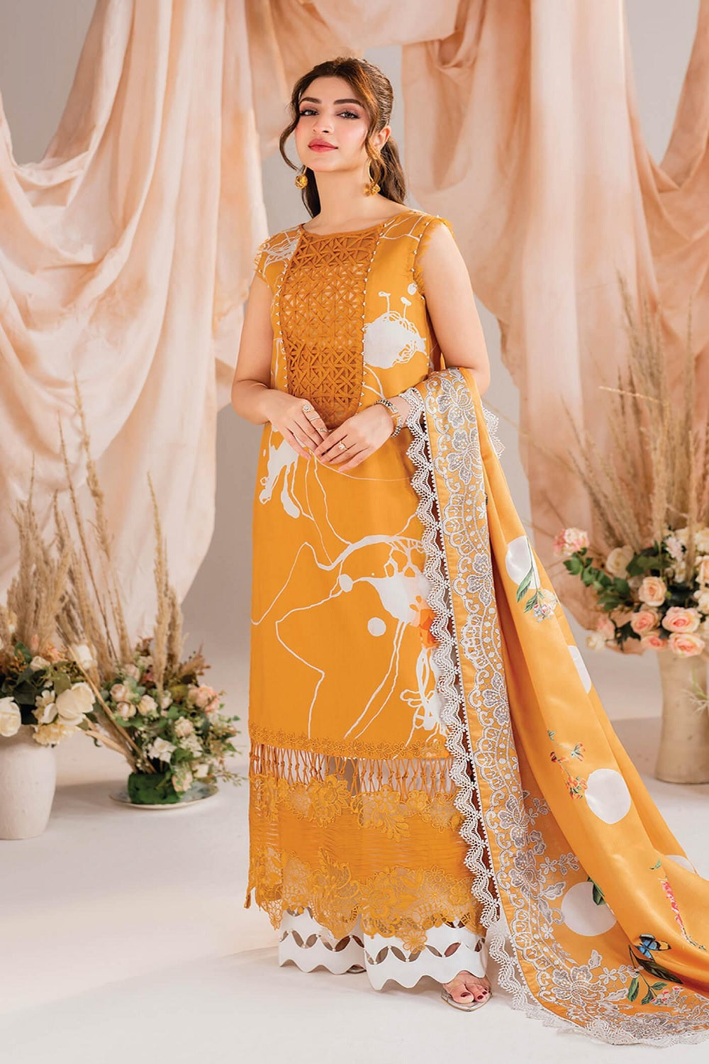 Unstitched 3 piece MW-08 By A&N