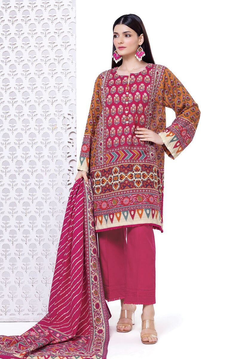 Lawn unstitched 3 piece LKW19B By KHAADI
