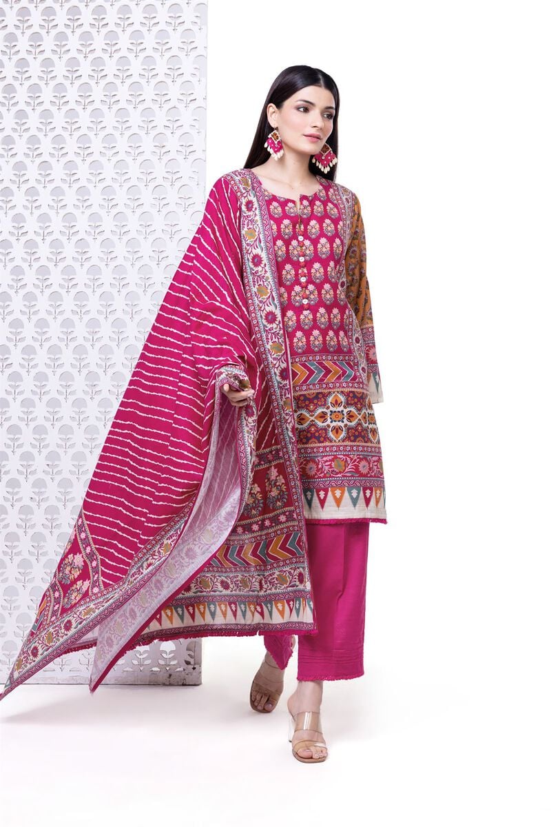 Lawn unstitched 3 piece LKW19B By KHAADI