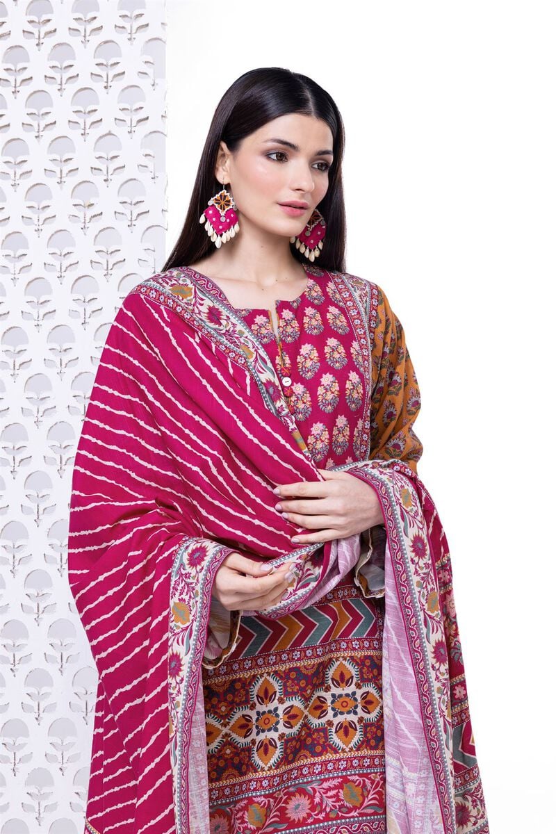 Lawn unstitched 3 piece LKW19B By KHAADI